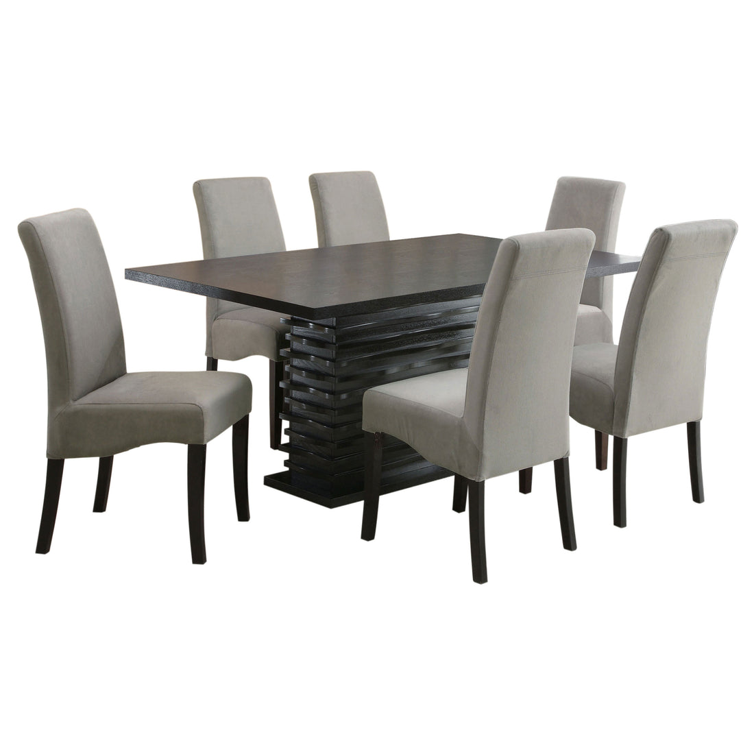 Stanton 7-piece Rectangular Dining Table Set - Grey