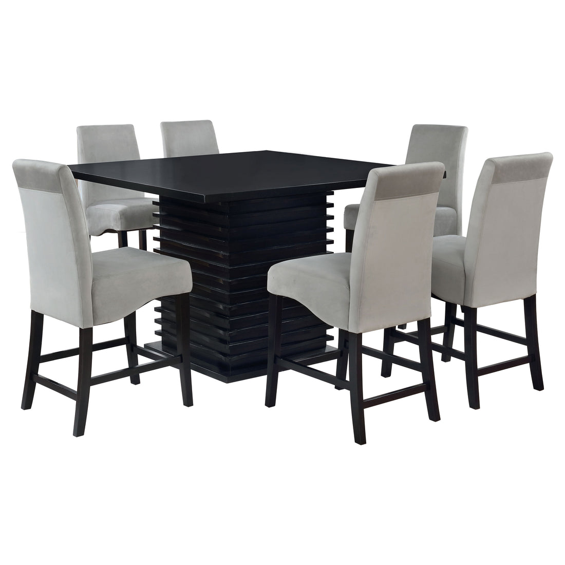 Main product image Stanton 7-piece Square Counter Height Dining Table Set - Grey