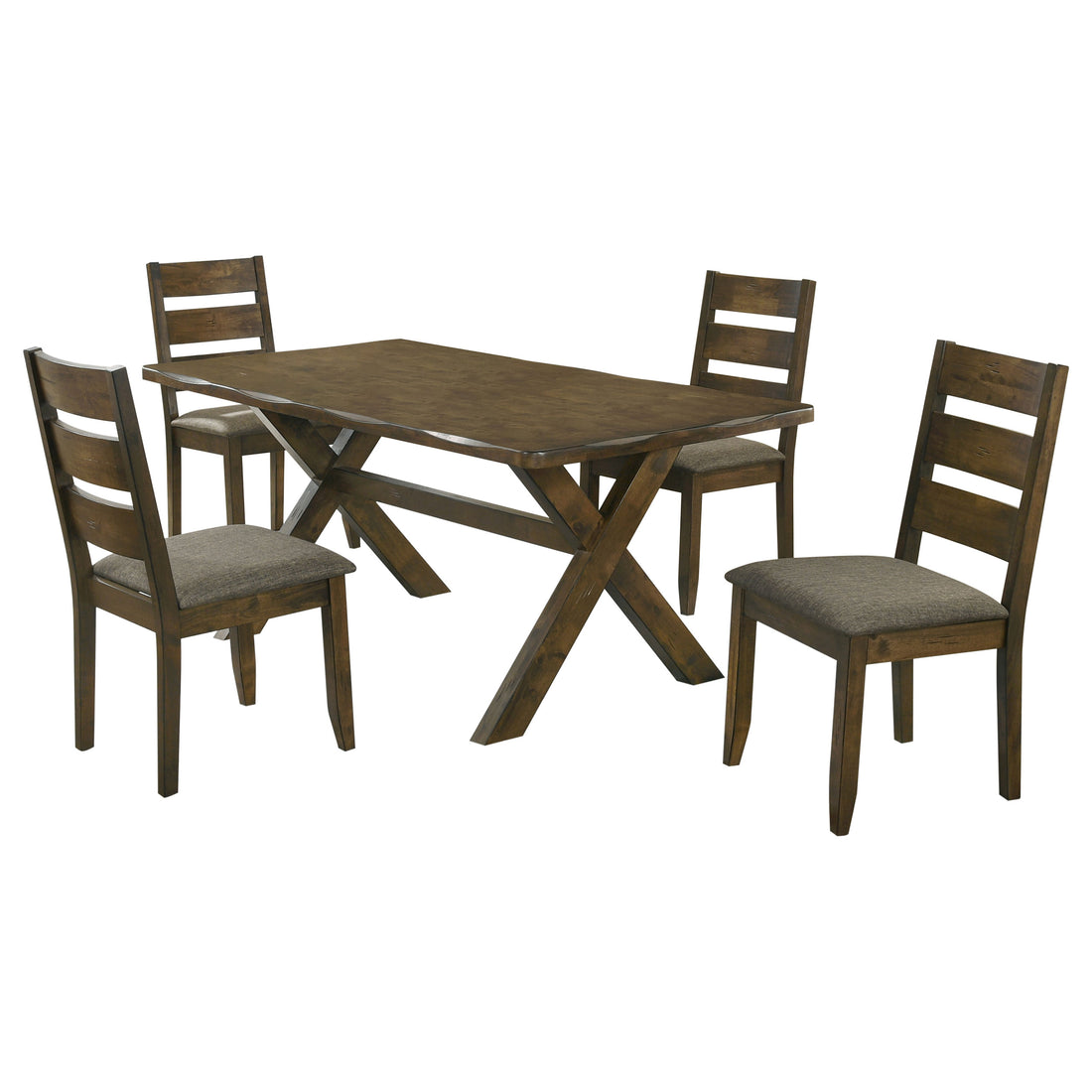 Alston 5-piece Rectangular Dining Table Set - Knotty Nutmeg