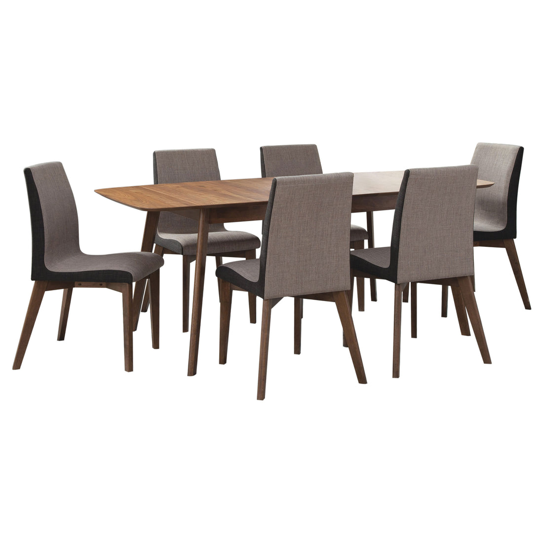 Redbridge 7-piece Rectangular Dining Set - Natural Walnut