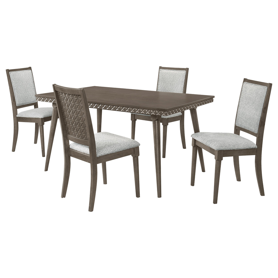 Onslow 5-piece 59-inch Rectangular Dining Set - Dark Brown