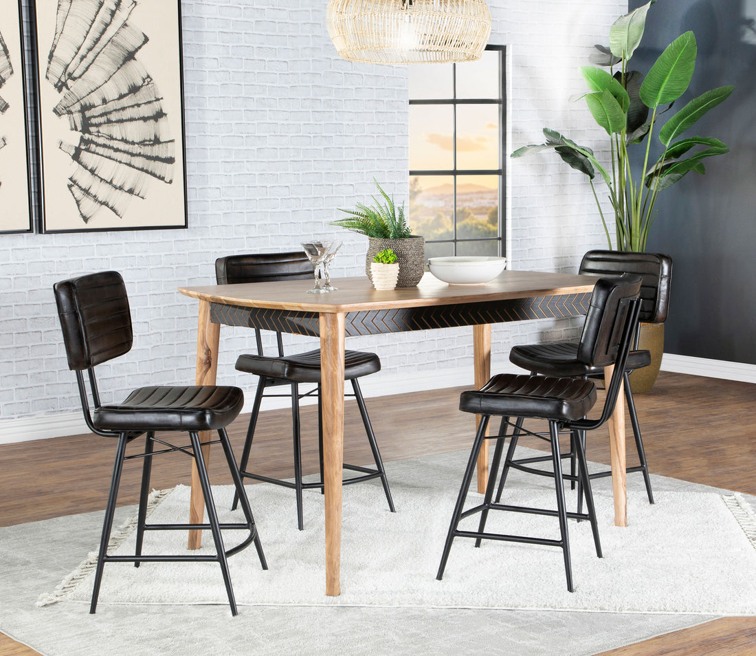 Partridge 7-piece Counter Dining Set Sheesham and Espresso