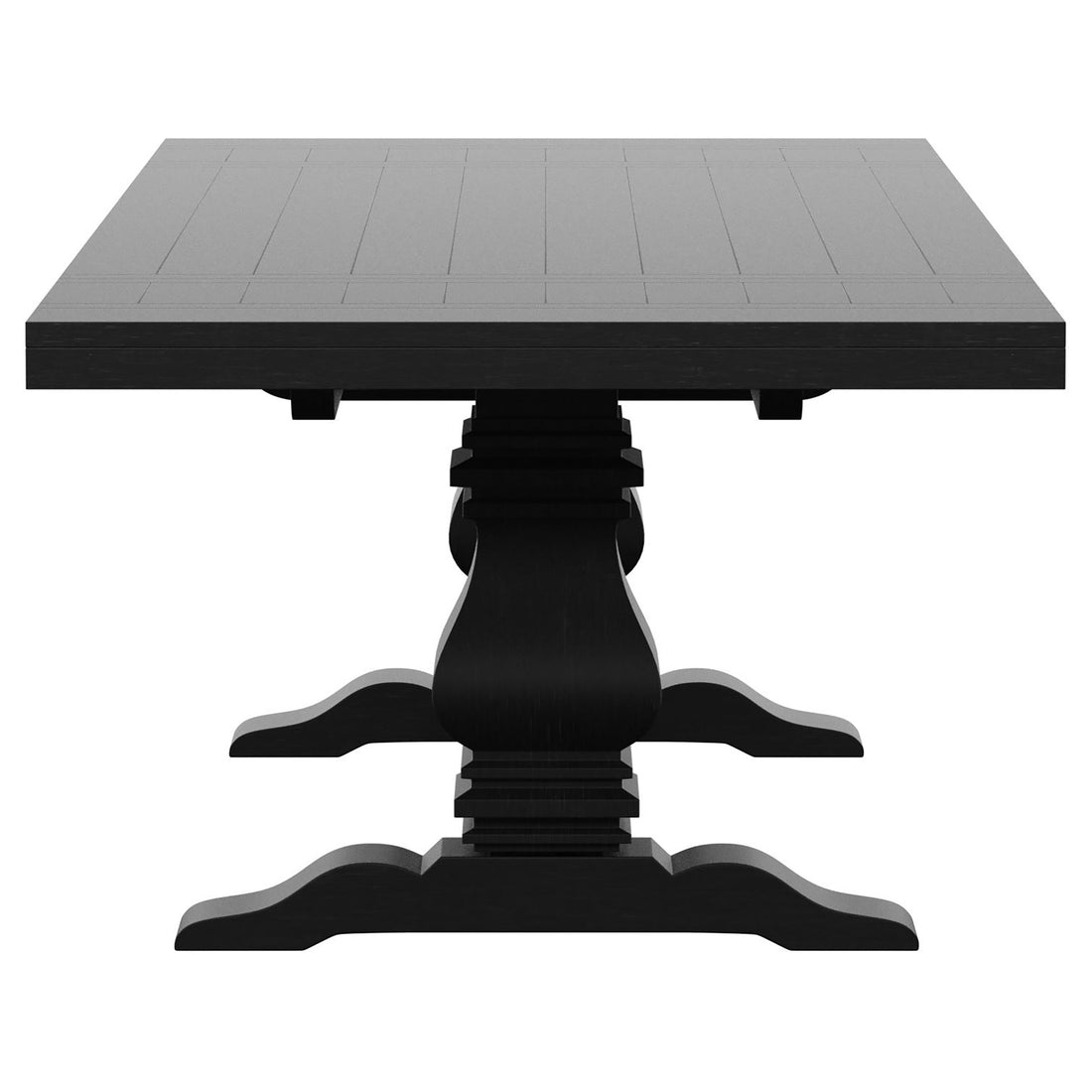 Florence 7-piece 126-inch Extension Dining Table Set - Distressed Black