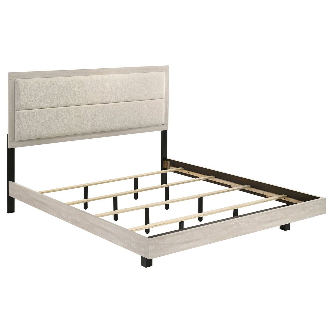 Trenton 54-inch Wood Queen Panel Bed Rustic Cream