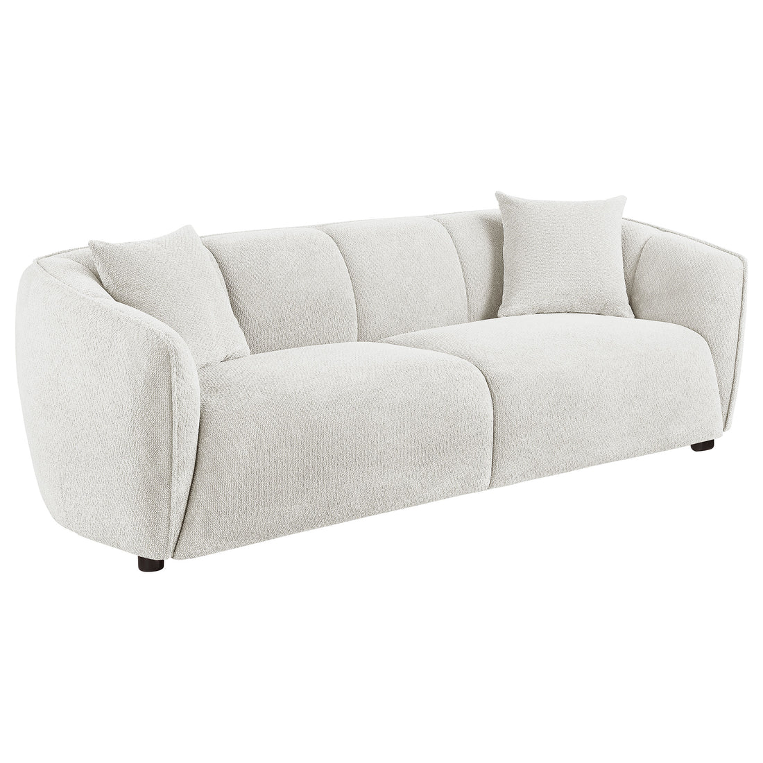 Aleisha 3-piece Chenille Upholstered Sofa Set - Ivory