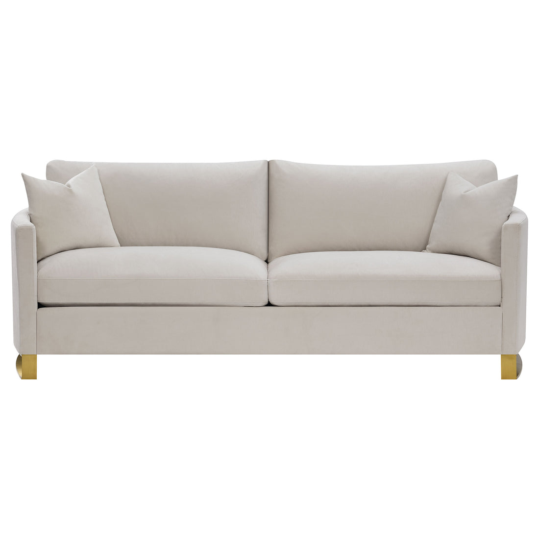 Corliss 3-piece Upholstered Arched Arm Sofa Set - Beige