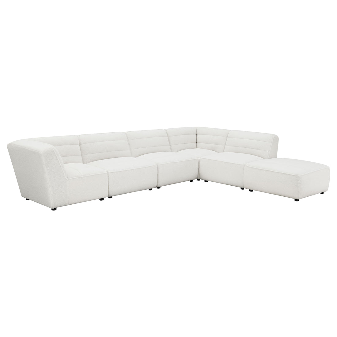 Sunny 6-piece Upholstered Modular Sectional Sofa - Ivory