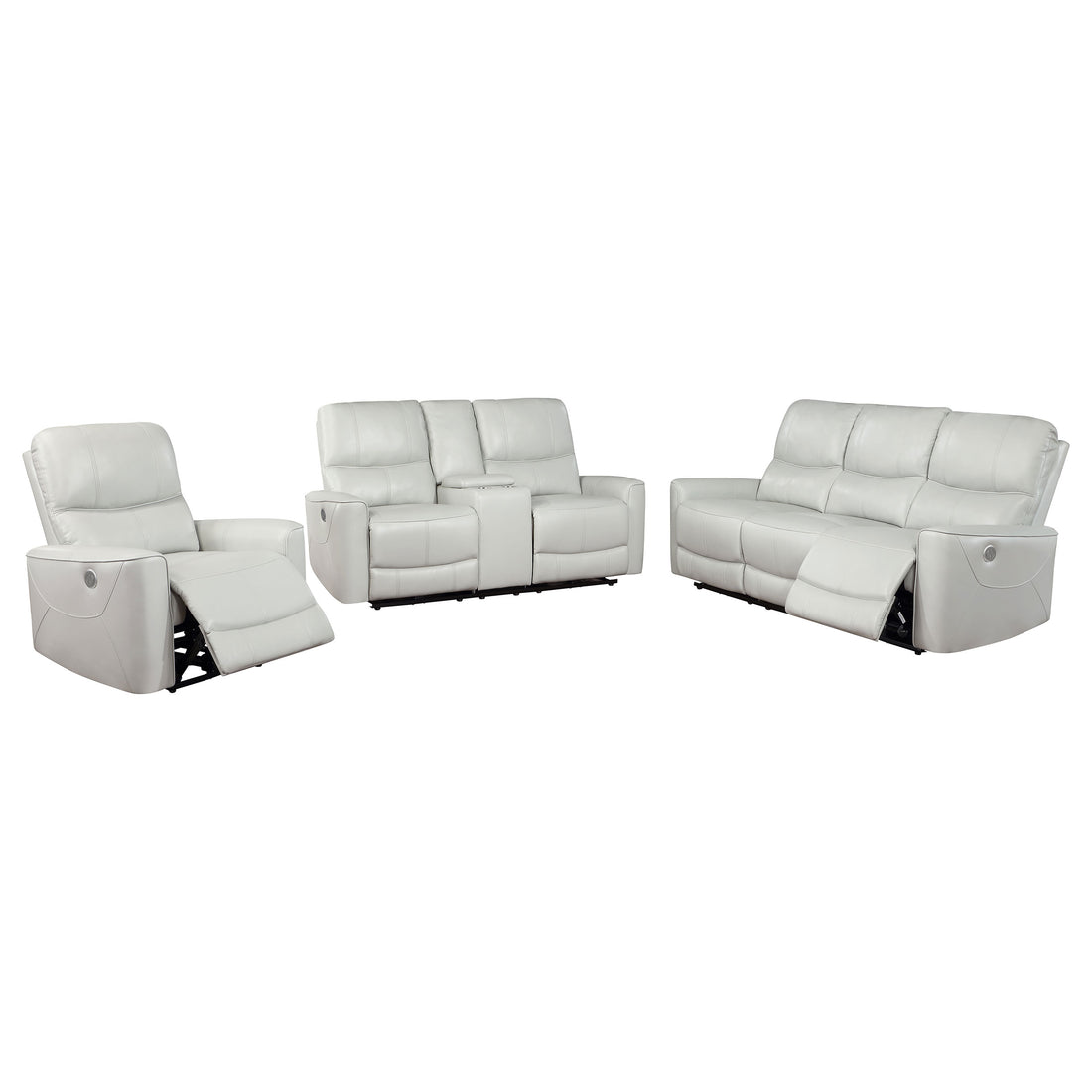 Greenfield 3-piece Power Reclining Sofa Set - Dove Grey