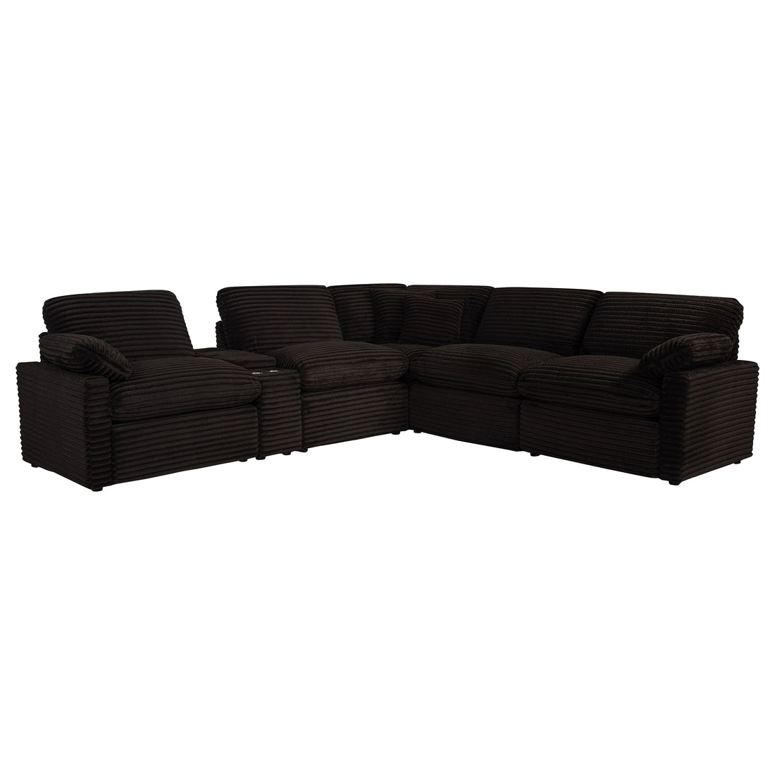 Collins 6-piece Modular Power Reclining Sectional - Chocolate Brown
