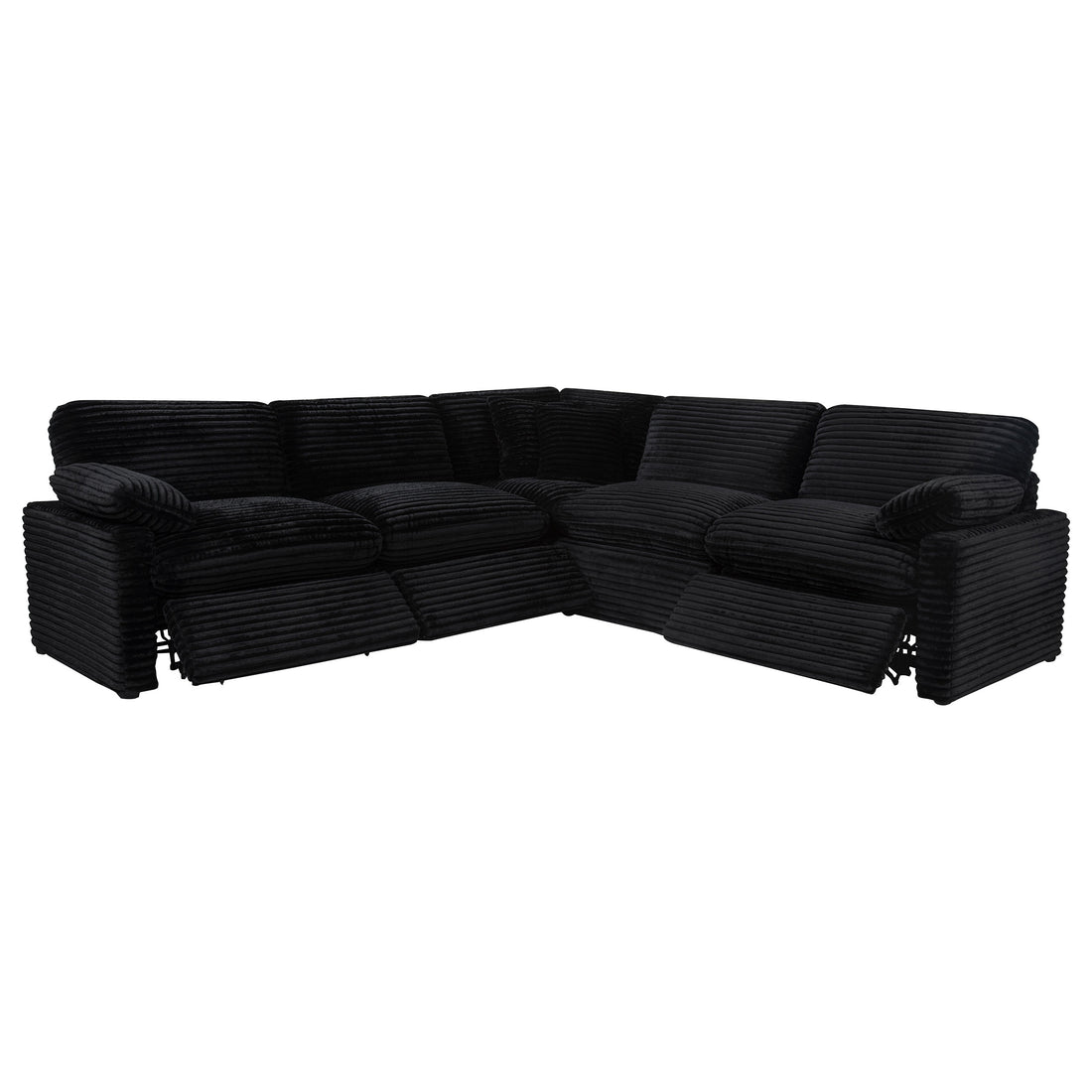 Collins 5-piece Modular Power Reclining Sectional - Black