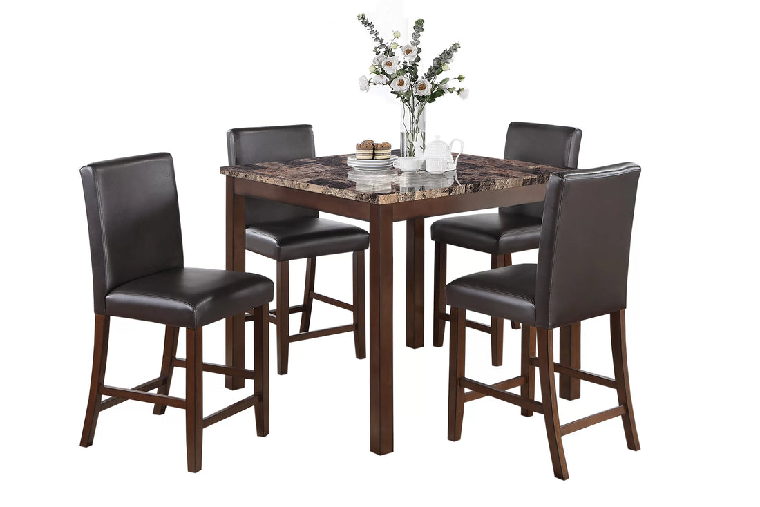 5-Pcs Counter Height Dining Set