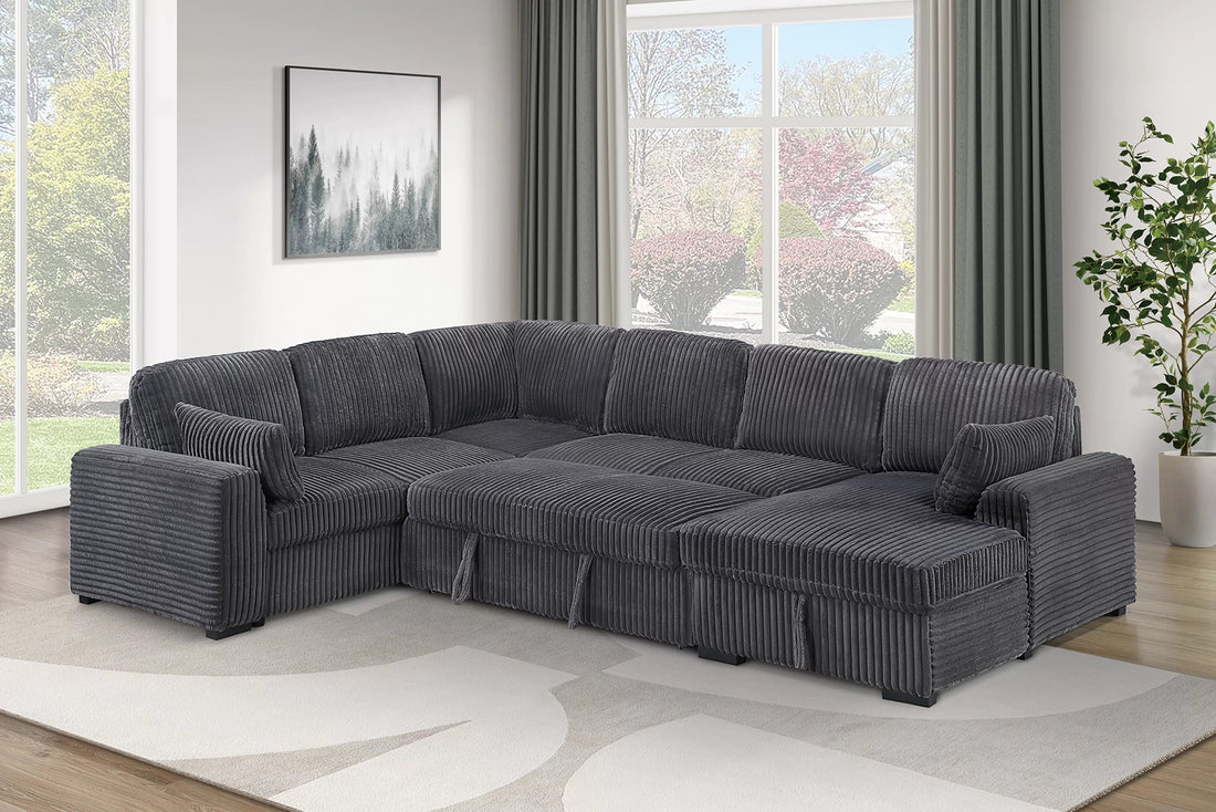4-Piece Convertible Sectional Set