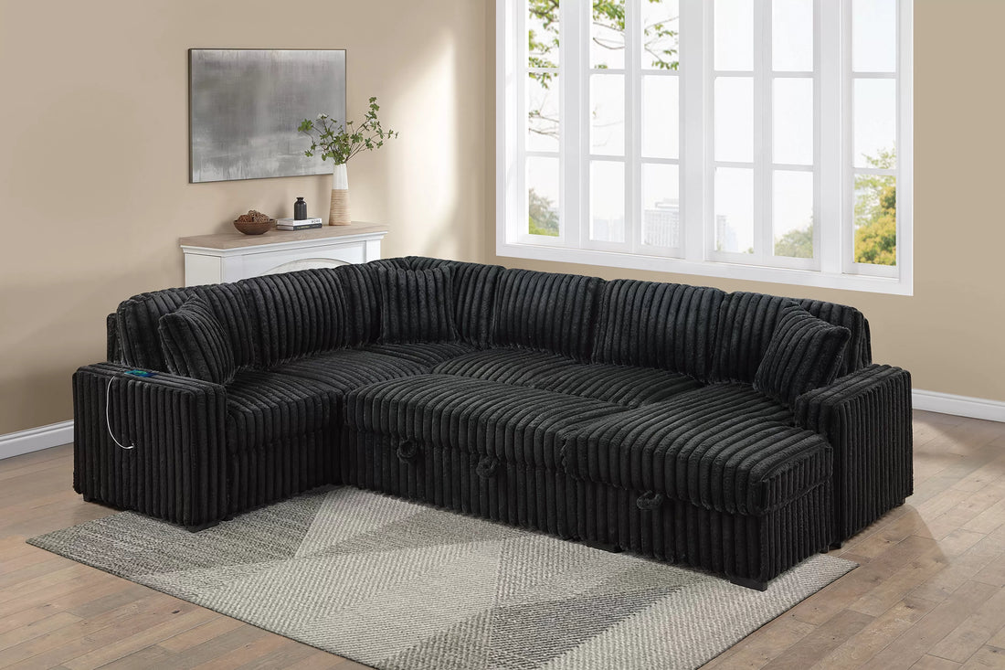 4-Piece Convertible Sectional Set