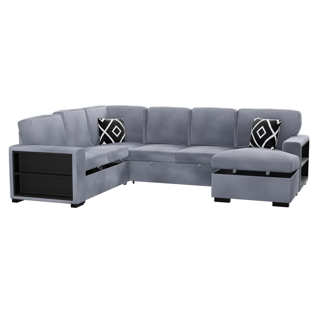 4-Piece Convertible Sectional