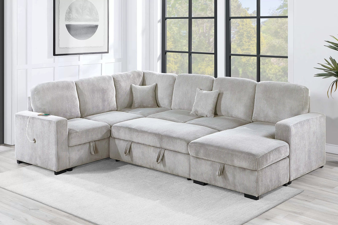 4-Piece Convertible Sectional