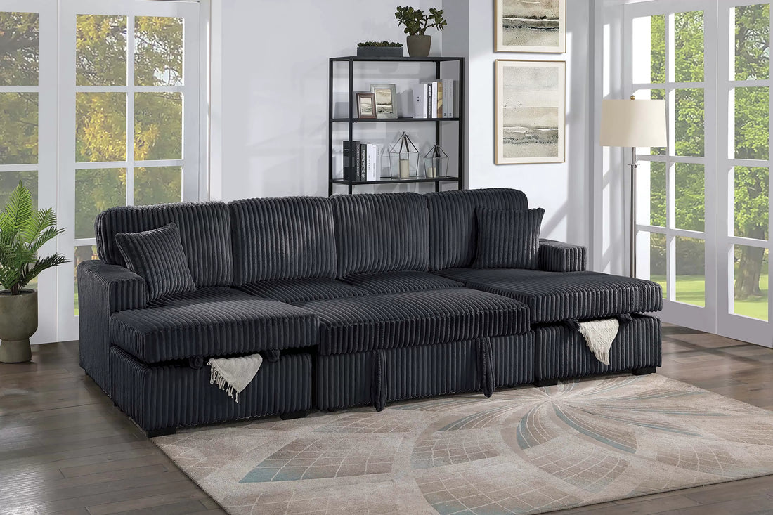3-Piece Convertible Sectional