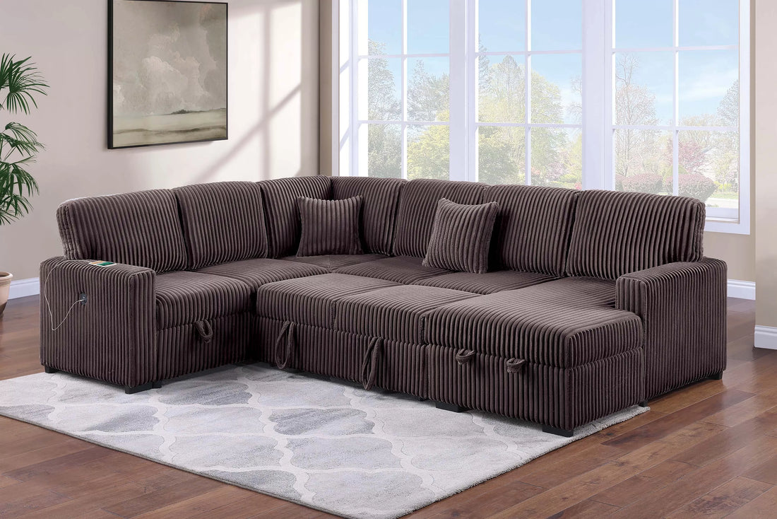 4-Piece Convertible Sectional