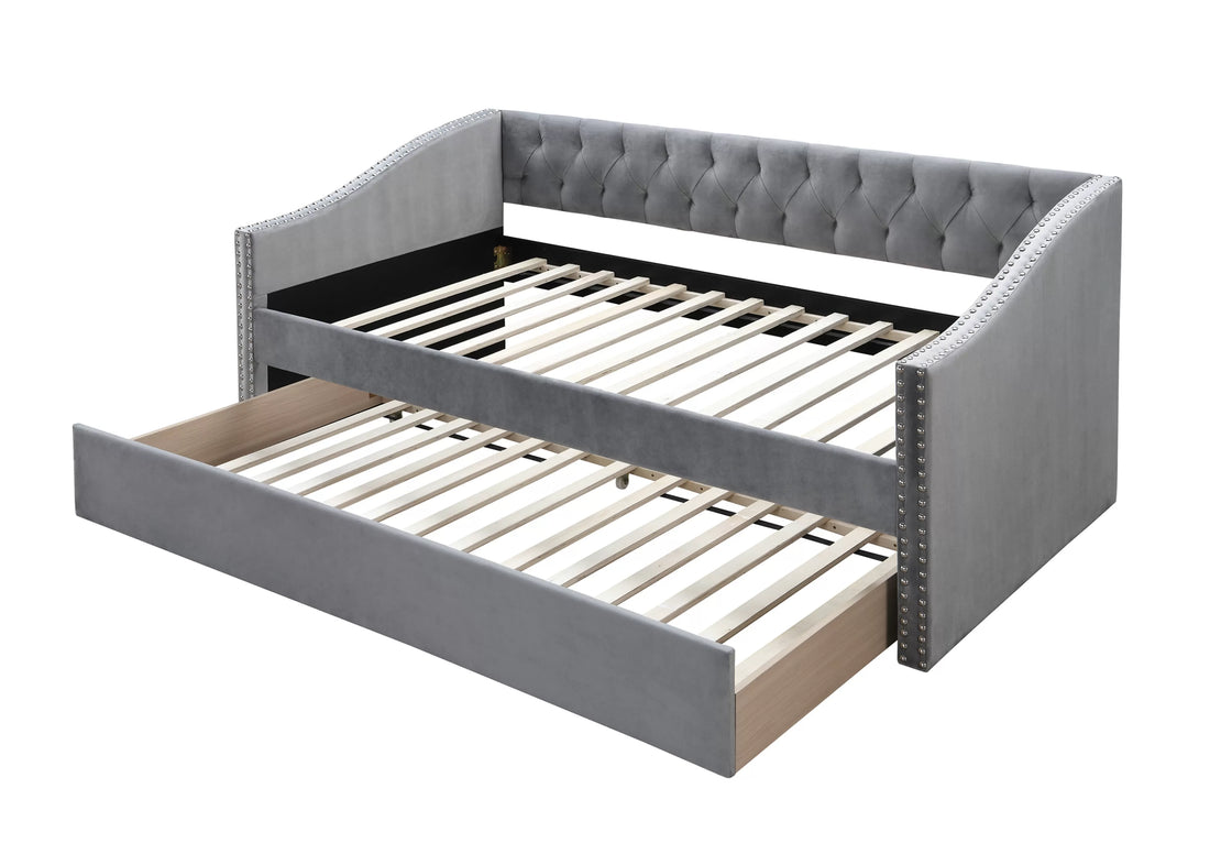 Day Bed w/ Slats + Trundle