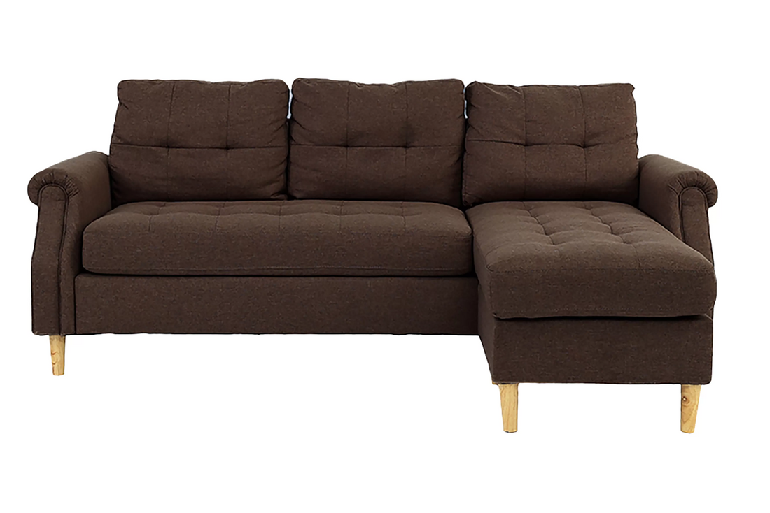 Reversible Sectional Set W/ 2 Accent Pillows