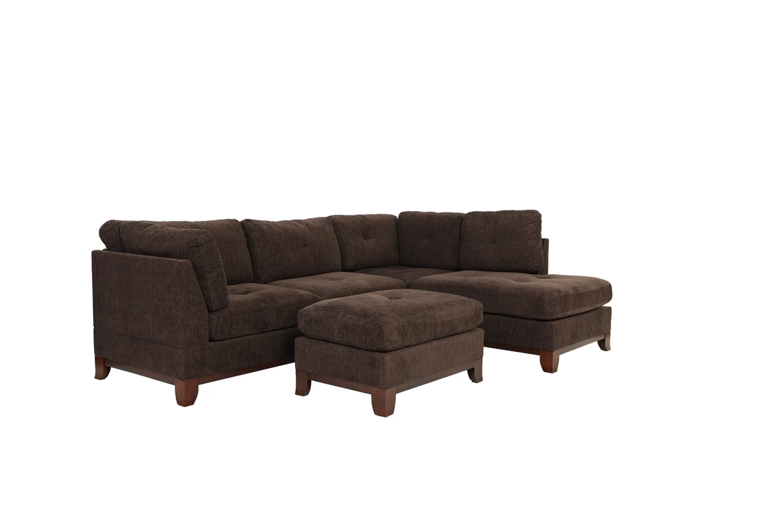 3-Piece Sectional Set W/ Ottoman