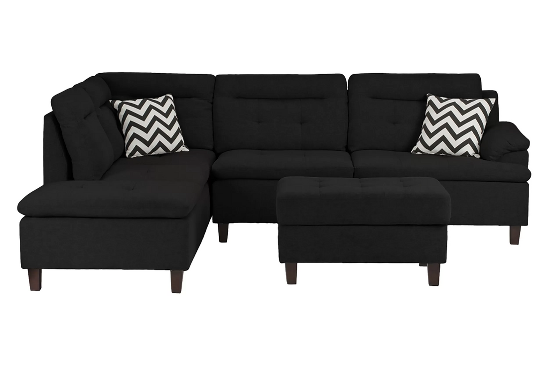 3-Piece Sectional Set W/ Ottoman
