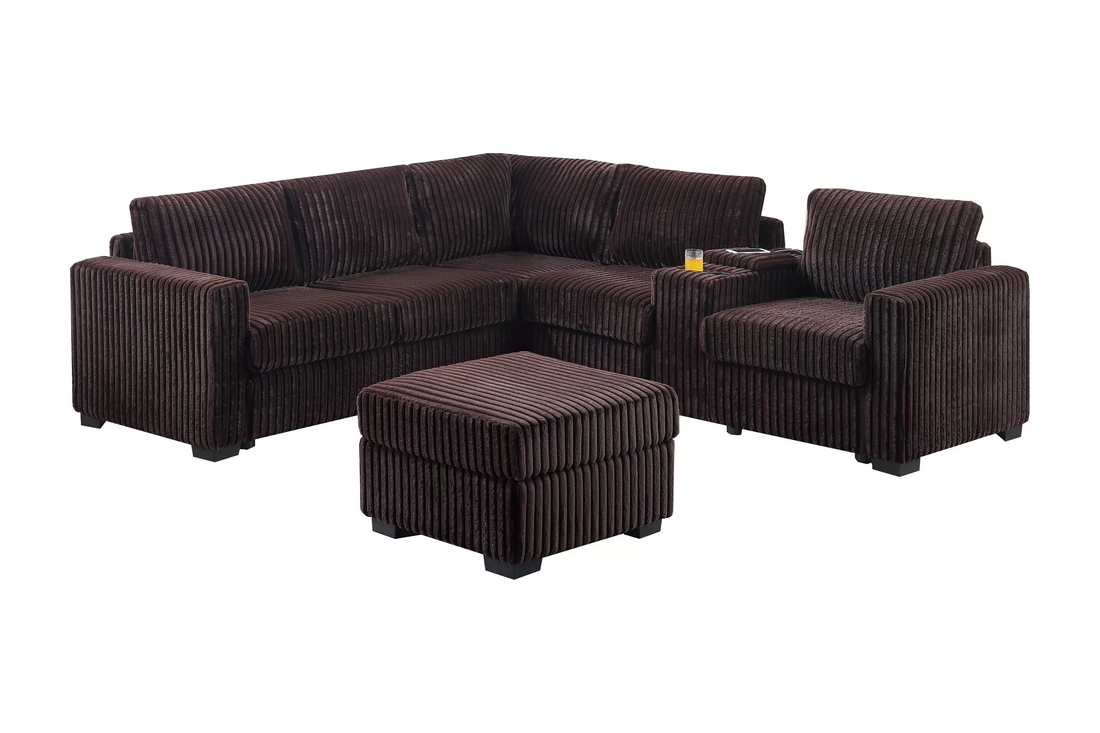 4-Piece Sectional Set W/ Ottoman