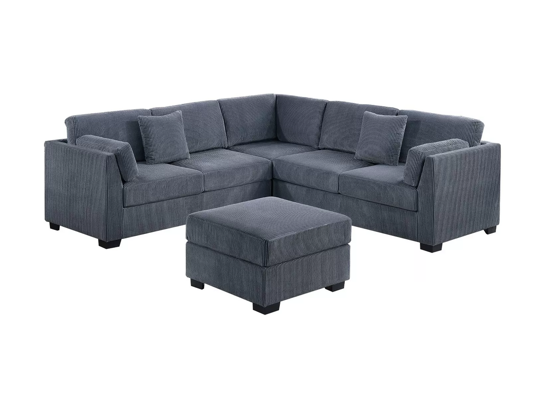 4-Piece Sectional Set W/ Ottoman