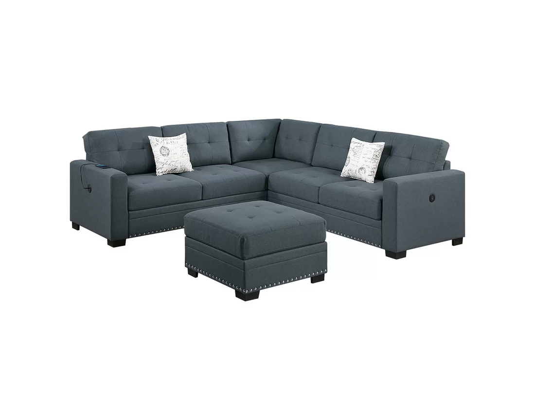 4-Piece Sectional Set W/ Ottoman