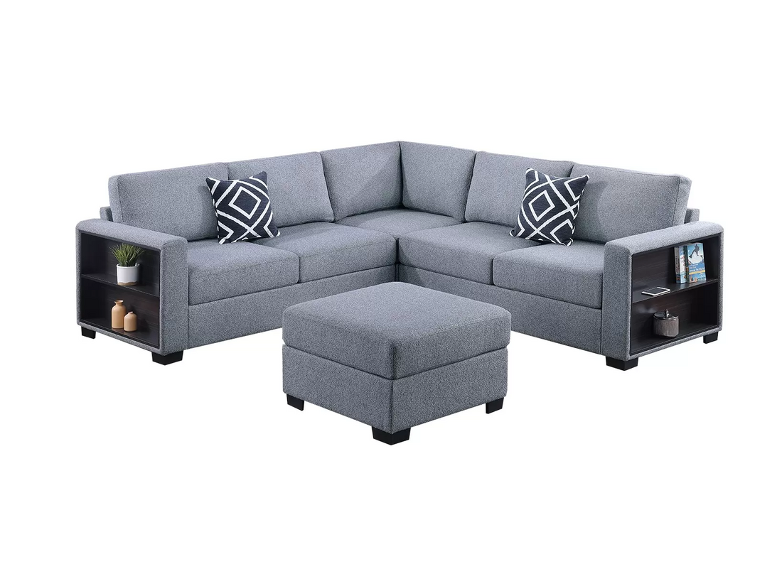 4-Piece Sectional Set W/ Ottoman