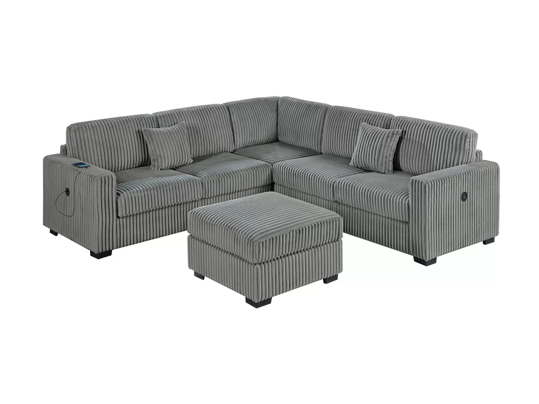 4-Piece Sectional Set W/ Ottoman