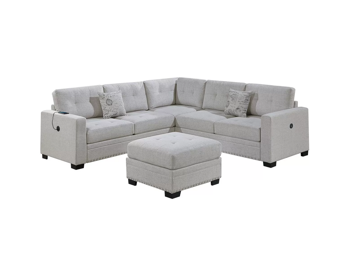 4-Piece Sectional Set W/ Ottoman