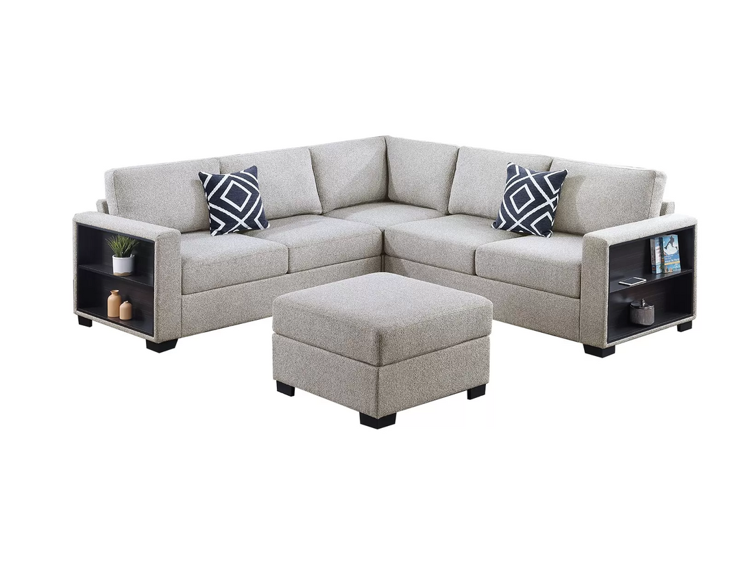 4-Piece Sectional Set W/ Ottoman