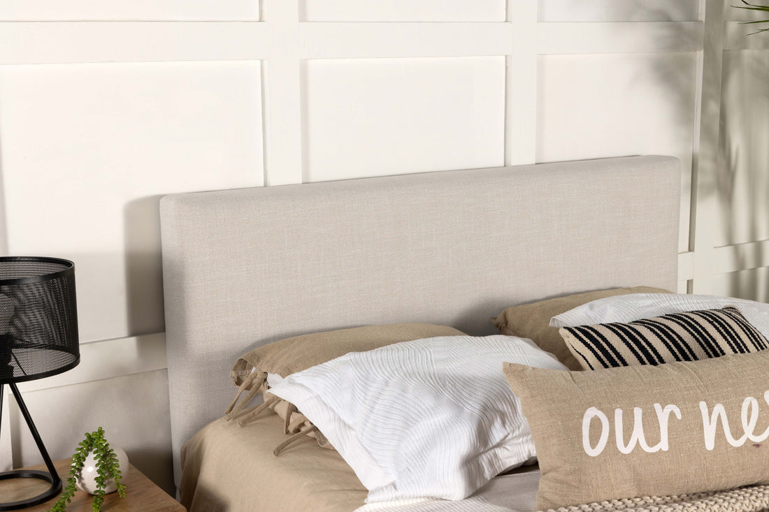 Pirro Upholstered Twin Panel Headboard Sand
