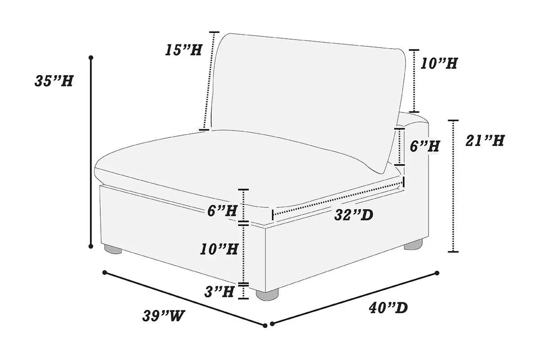 Armless Chair